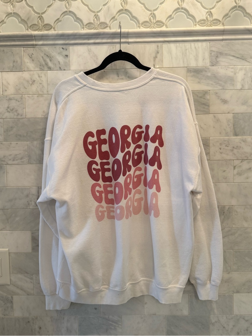 Georgia retro gradient sweatshirt